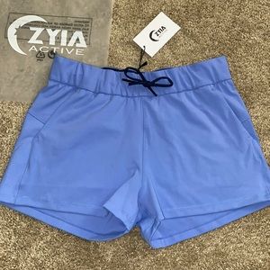 NWT Sky Blue Club Shorts Zyia Medium